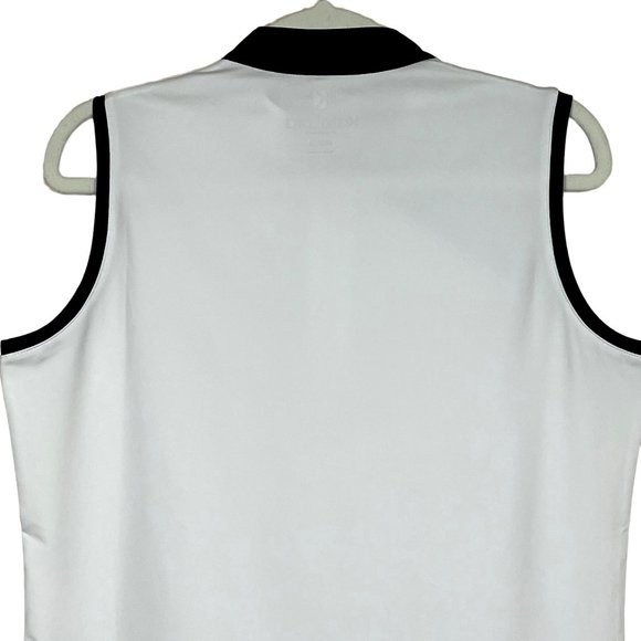 Kate Lord Ahead Maya Golf Polo 1/4 Zip White Navy Women’s Small - Picture 7 of 11